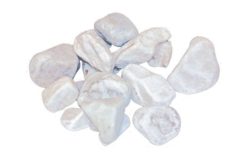 Pyntestein hvit Thasos 10-30mm 15kg