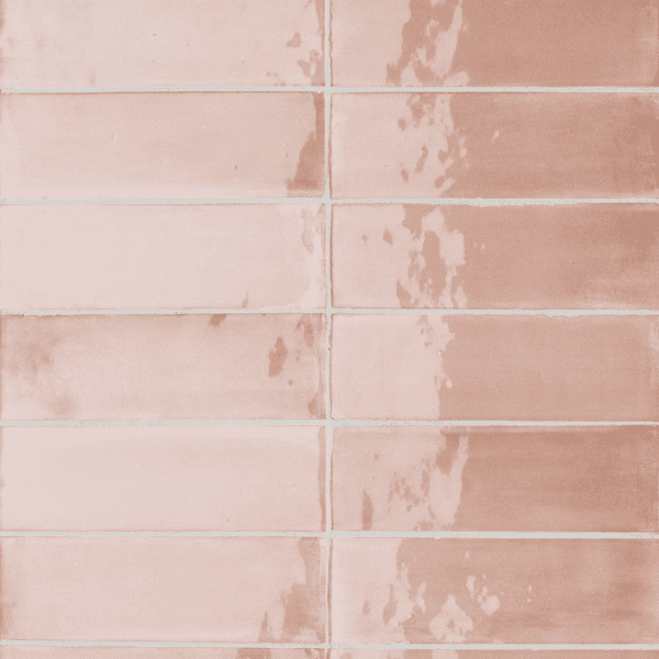 Tbrick Pink veggflis som baderomsfliser og kjøkkenfliser